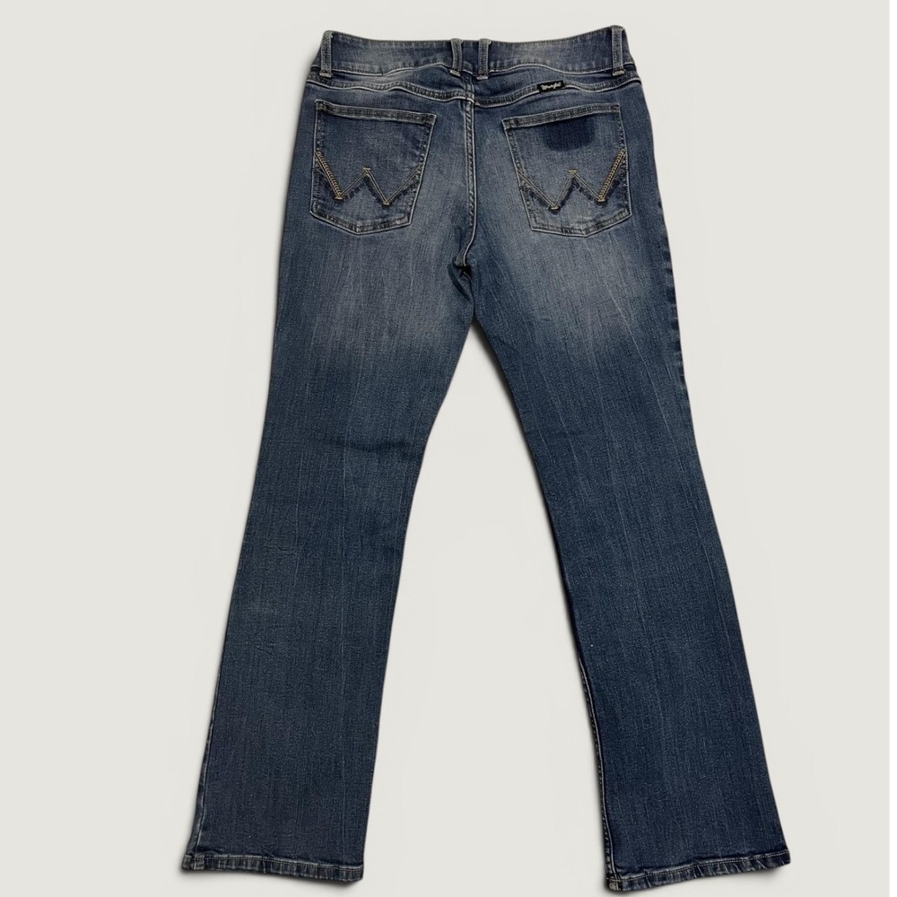 Wrangler Jeans 10 Blue Medium Wash Bootcut Stretch Denim 9/10x32